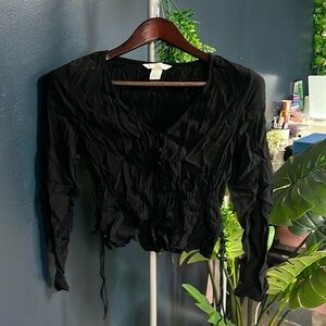H&M black blouse